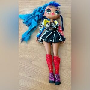 LOL Surprise OMG Remix 10" PUNK GRRRL Girl Doll Blue Hair original outfit toys